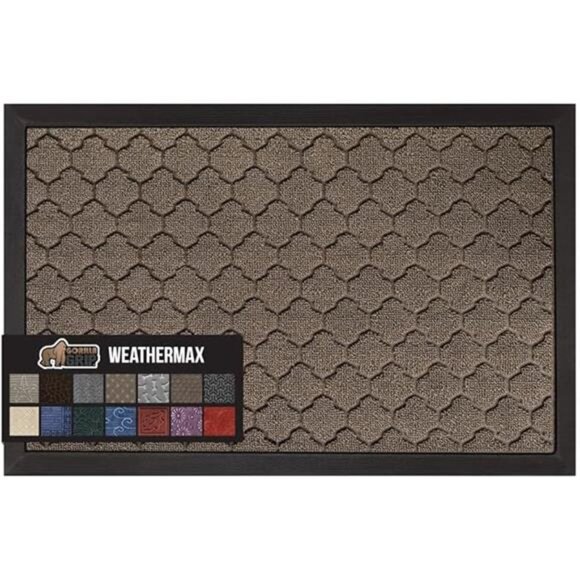 100% Waterproof All-Season WeatherMax Doormat, Durable Natural Rubber - Picture 7 of 7